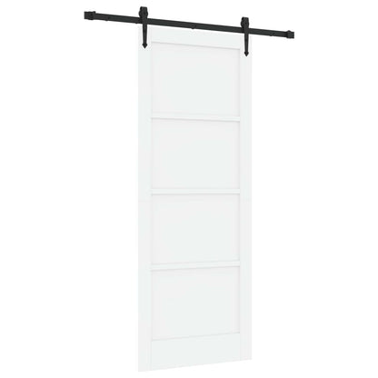 vidaXL Sliding Door ORKDAL 83 x 211 cm Engineered Wood White and Black