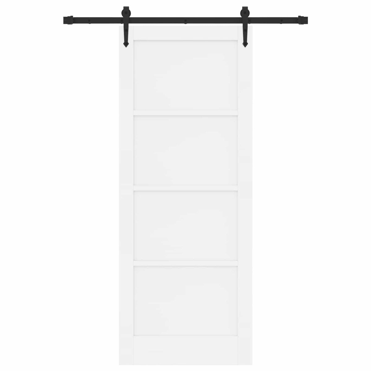 vidaXL Sliding Door ORKDAL 83 x 211 cm Engineered Wood White and Black