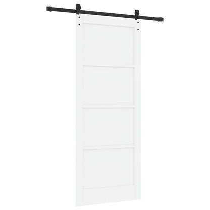 vidaXL Sliding Door ORKDAL 86 x 211 cm Engineered Wood White and Black