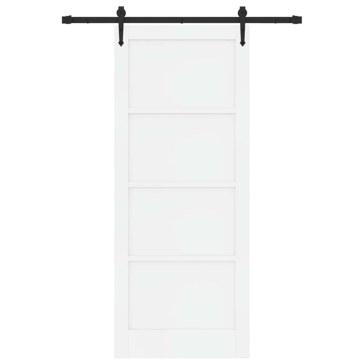 vidaXL Sliding Door ORKDAL 86 x 211 cm Engineered Wood White and Black