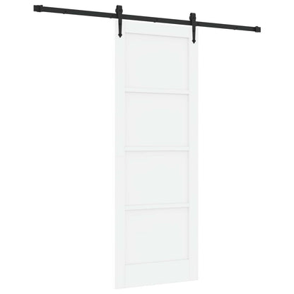 vidaXL Sliding Door ORKDAL 78 x 211 cm Engineered Wood White and Black