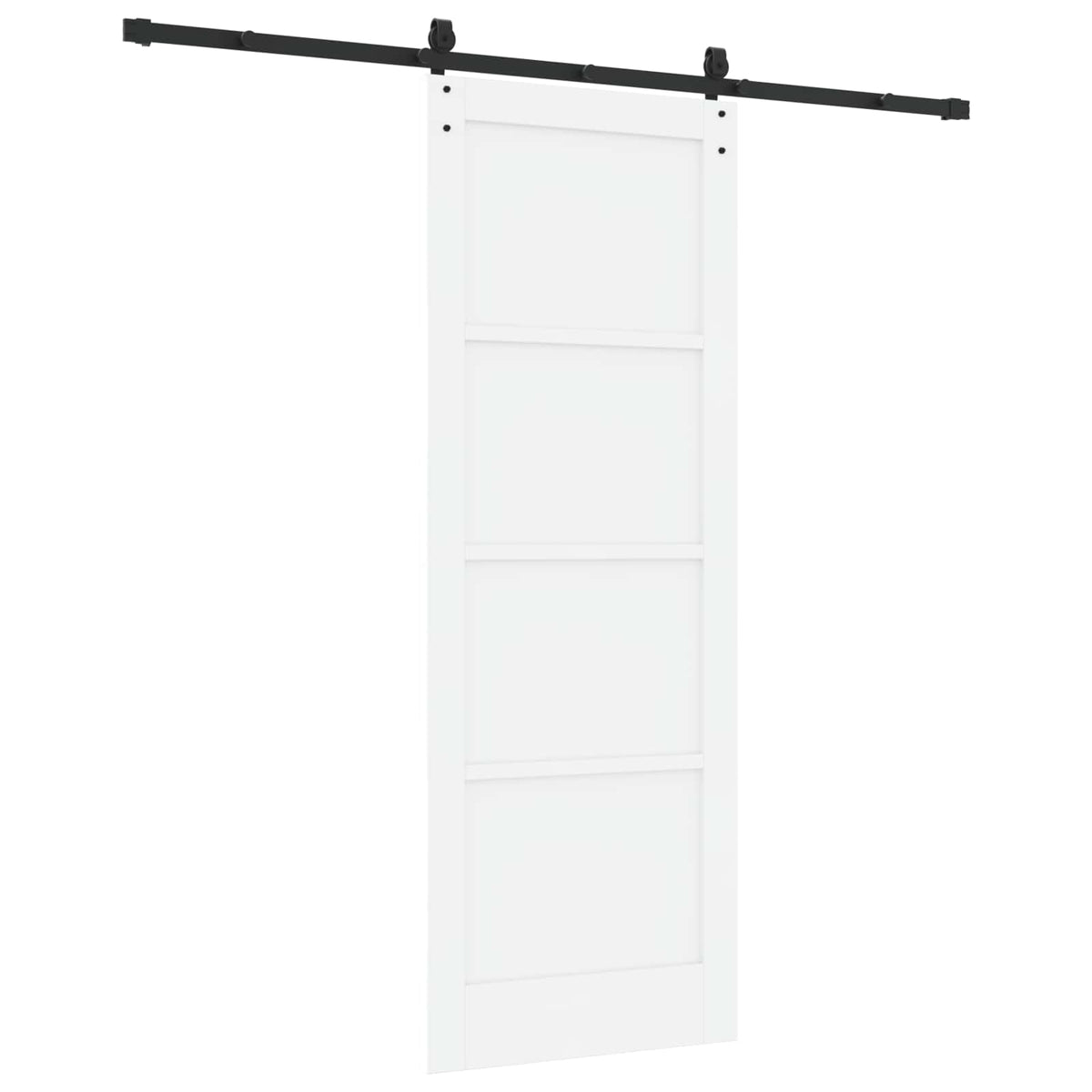 vidaXL Sliding Door ORKDAL 78 x 211 cm Engineered Wood White and Black