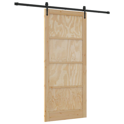 vidaXL Sliding Door ORKDAL 93 x 211 cm Engineered Wood