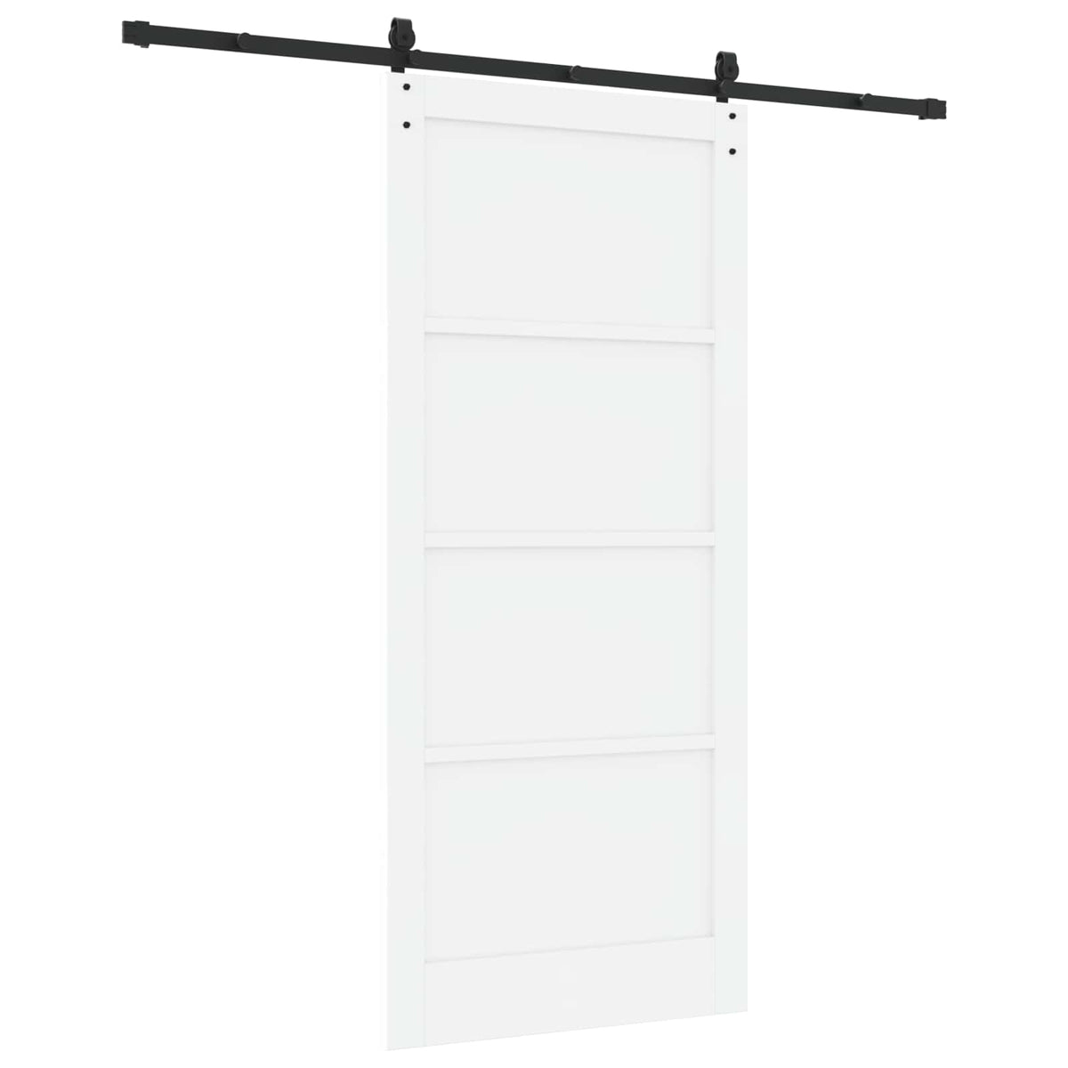 vidaXL Sliding Door ORKDAL 93 x 211 cm Engineered Wood White and Black