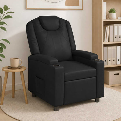vidaXL Recliner Chair Black 75 x 95 x 106 cm Fabric