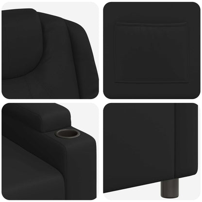 vidaXL Recliner Chair Black 75 x 95 x 106 cm Fabric