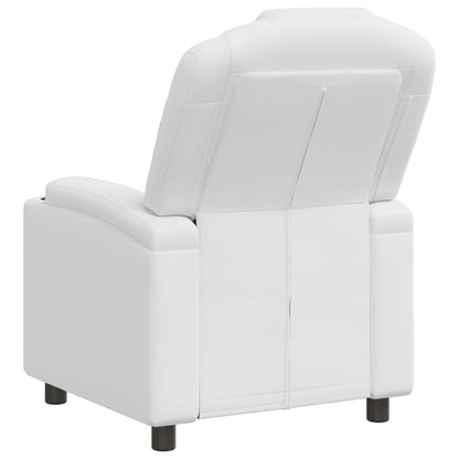 vidaXL Recliner Chair White 75 x 95 x 106 cm Fabric