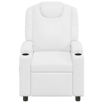 vidaXL Recliner Chair White 75 x 95 x 106 cm Fabric