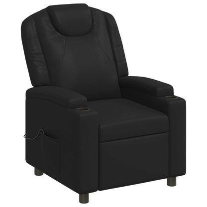 vidaXL Recliner Massage Chair Black 75 x 95 x 106 cm Fabric
