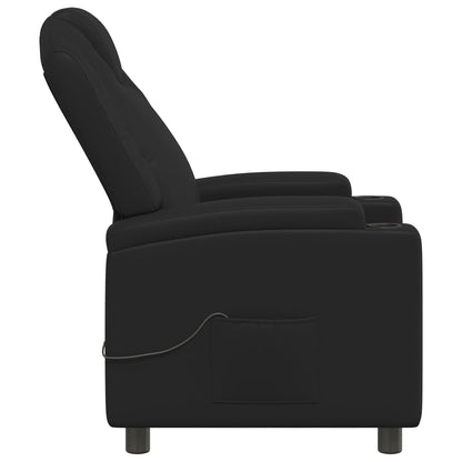 vidaXL Recliner Massage Chair Black 75 x 95 x 106 cm Fabric