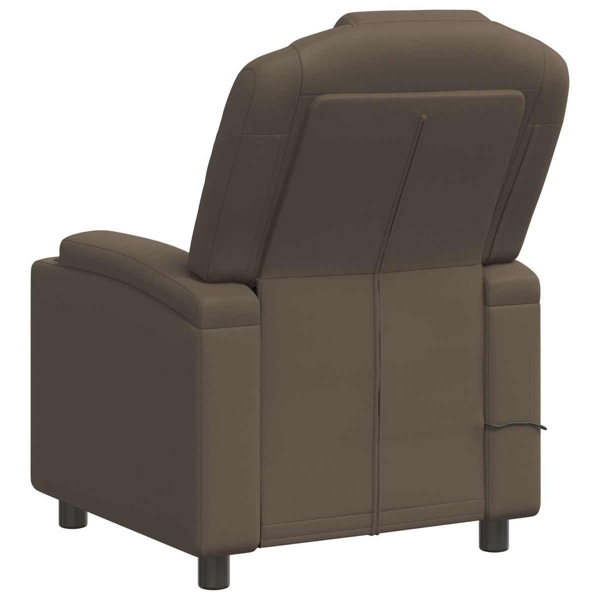 vidaXL Recliner Massage Chair Grey 75 x 95 x 106 cm Fabric
