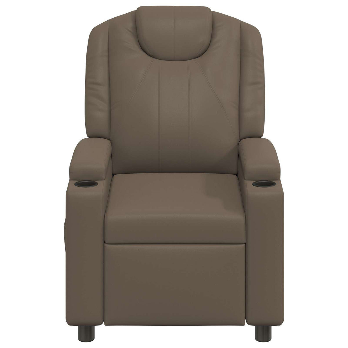 vidaXL Recliner Massage Chair Grey 75 x 95 x 106 cm Fabric