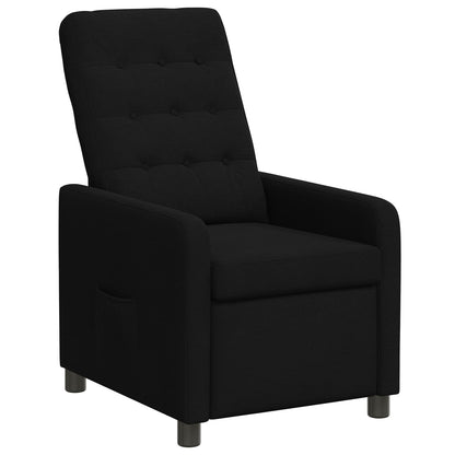 vidaXL Recliner Chair Black 65 x 93 x 102 cm Fabric