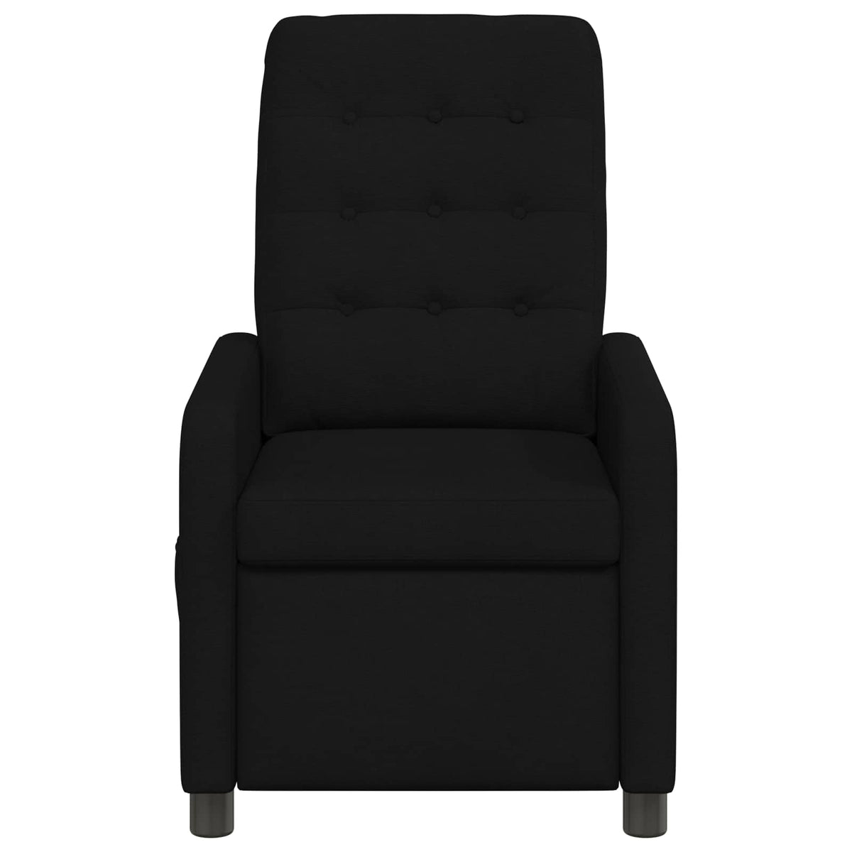vidaXL Recliner Chair Black 65 x 93 x 102 cm Fabric