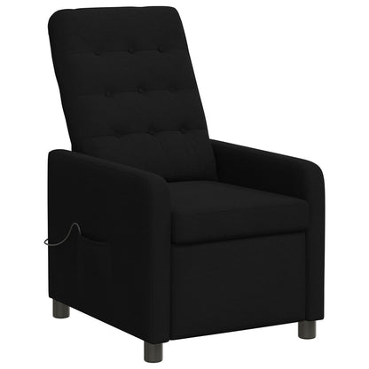 vidaXL Recliner Massage Chair Black 65 x 93 x 102 cm Fabric