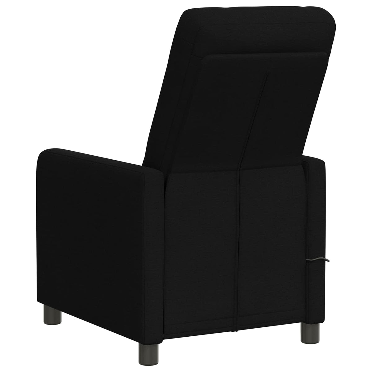vidaXL Recliner Massage Chair Black 65 x 93 x 102 cm Fabric