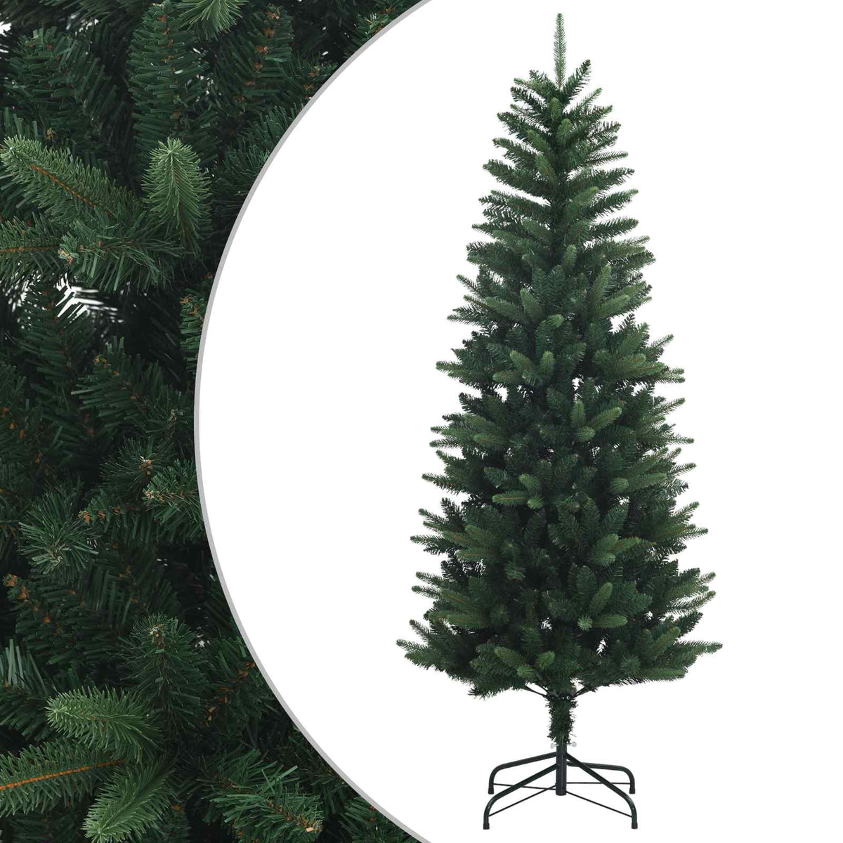 vidaXL Artificial Hinged Christmas Tree 180 cm PVC Green