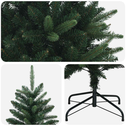 vidaXL Artificial Hinged Christmas Tree 240 cm PE and PVC Green