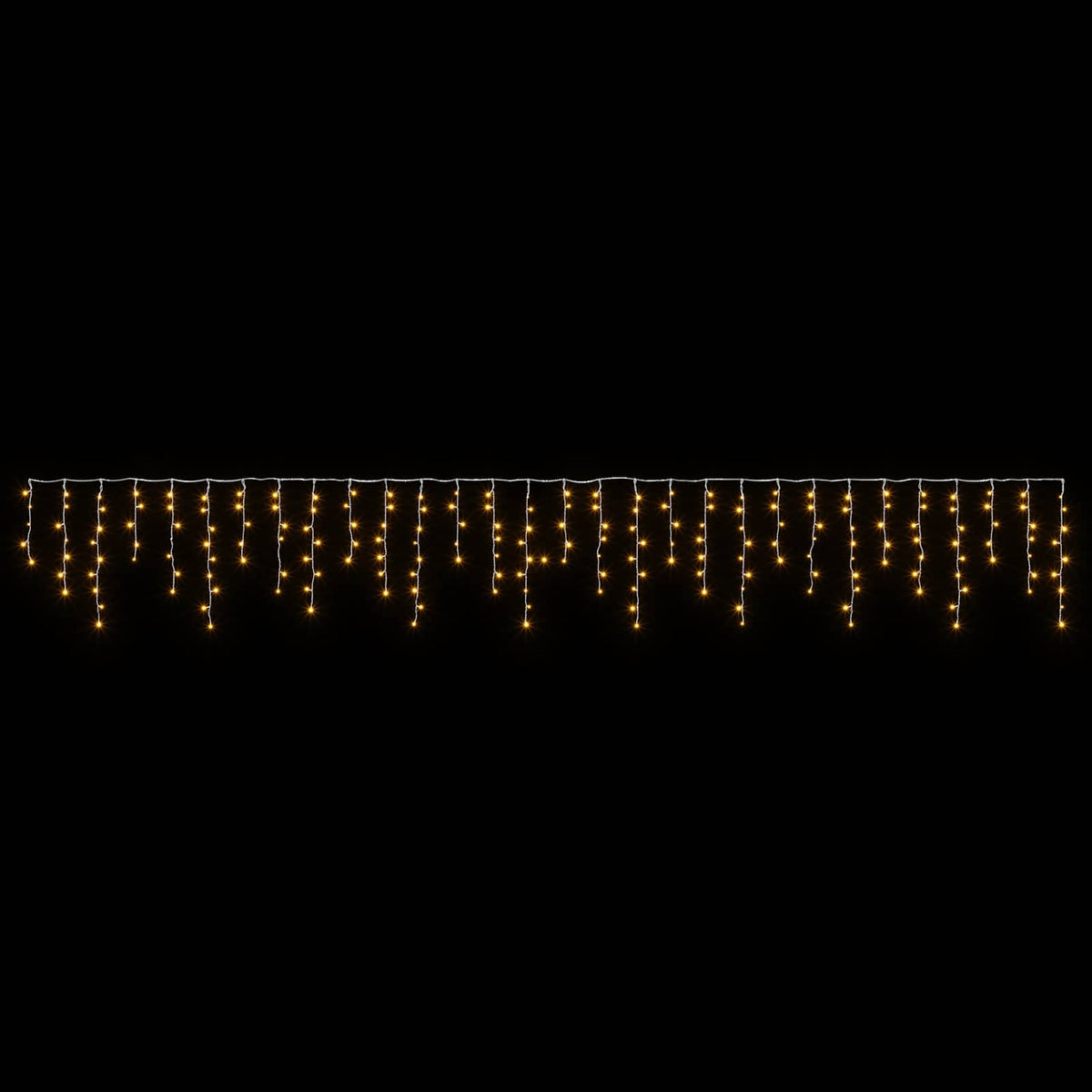 vidaXL Curtain Lights 210 LEDs Warm White 500 x 72 cm