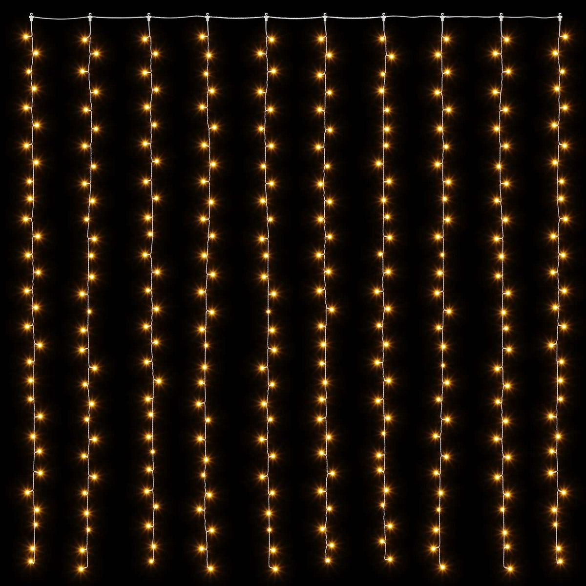 vidaXL Curtain Lights 300 LEDs Warm White 300 x 300 cm