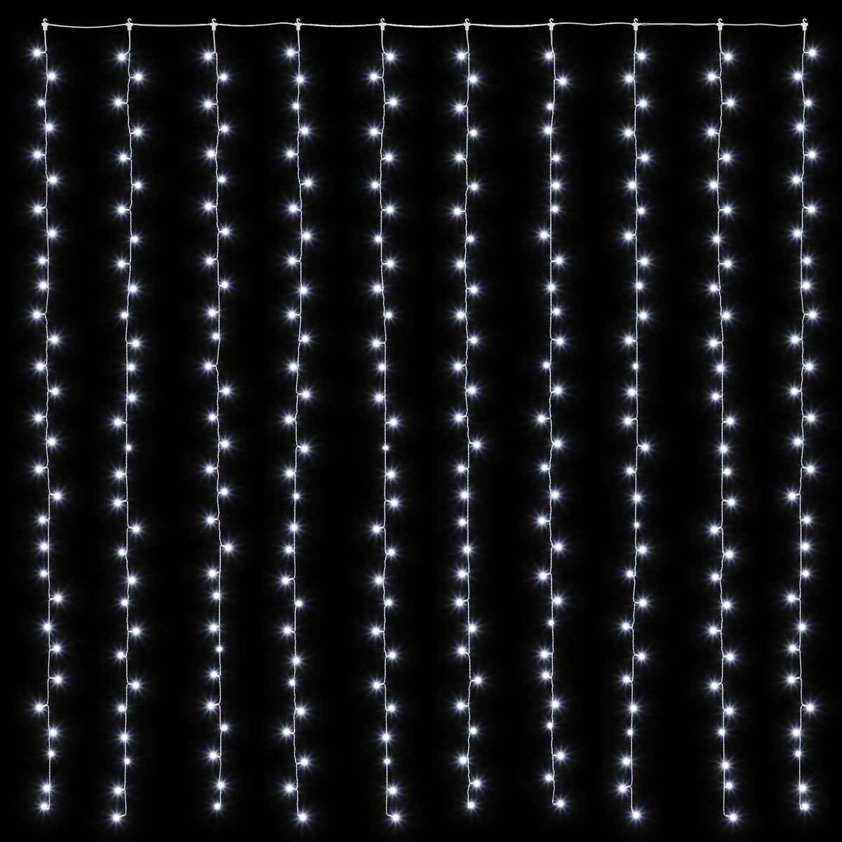 vidaXL Curtain Lights 300 LEDs Cold White 300 x 300 cm