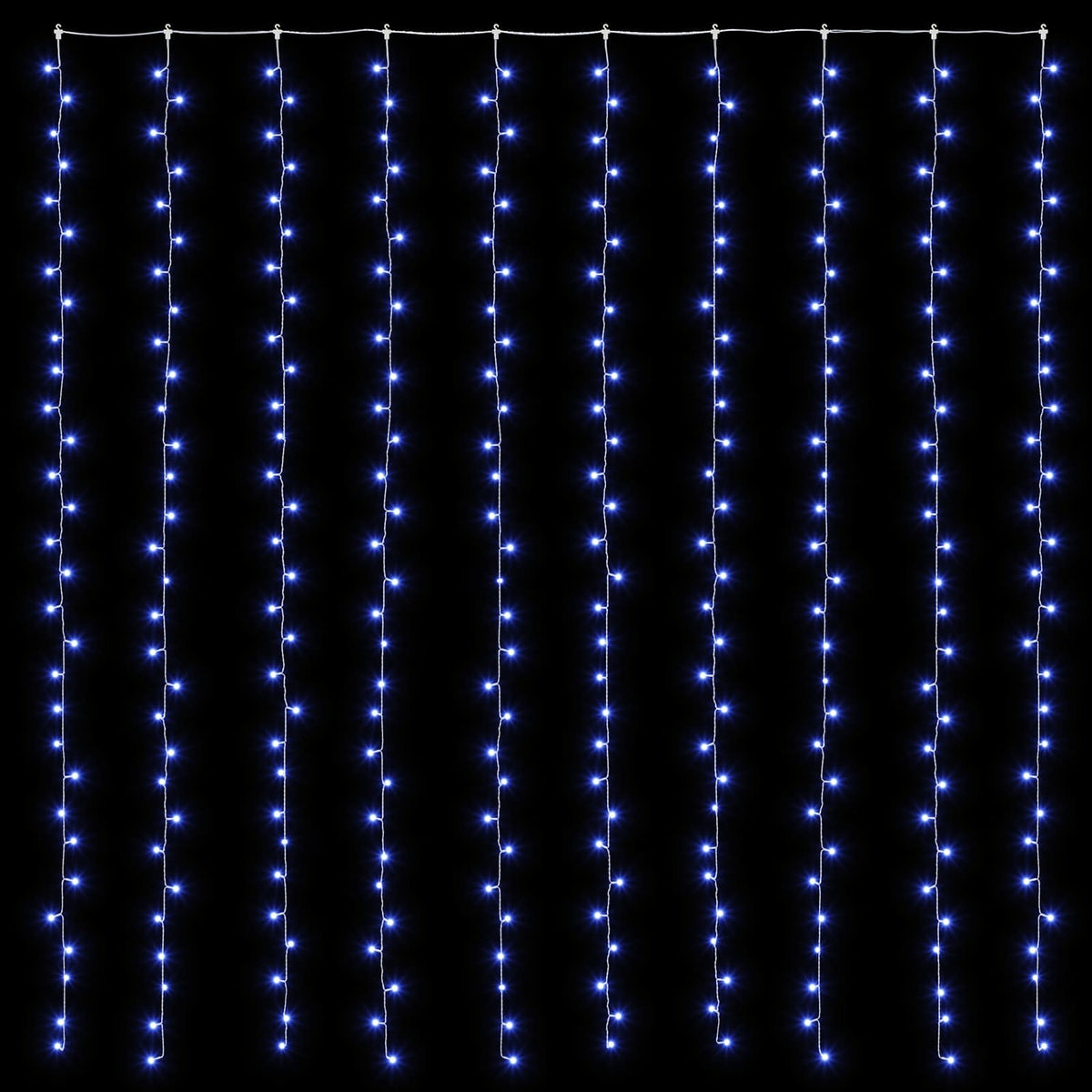 vidaXL Curtain Lights 300 LEDs Blue 300 x 300 cm