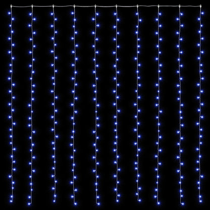 vidaXL Curtain Lights 300 LEDs Blue 300 x 300 cm