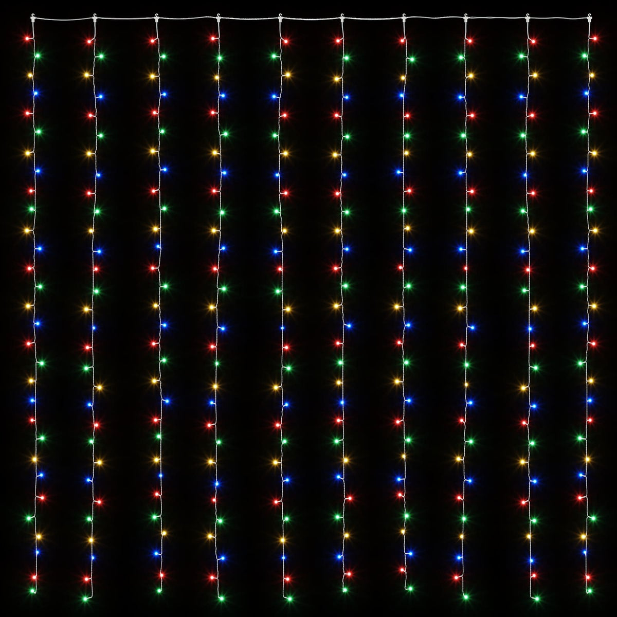 vidaXL Curtain Lights 300 LEDs Multicolour 300 x 300 cm
