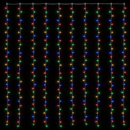vidaXL Curtain Lights 300 LEDs Multicolour 300 x 300 cm