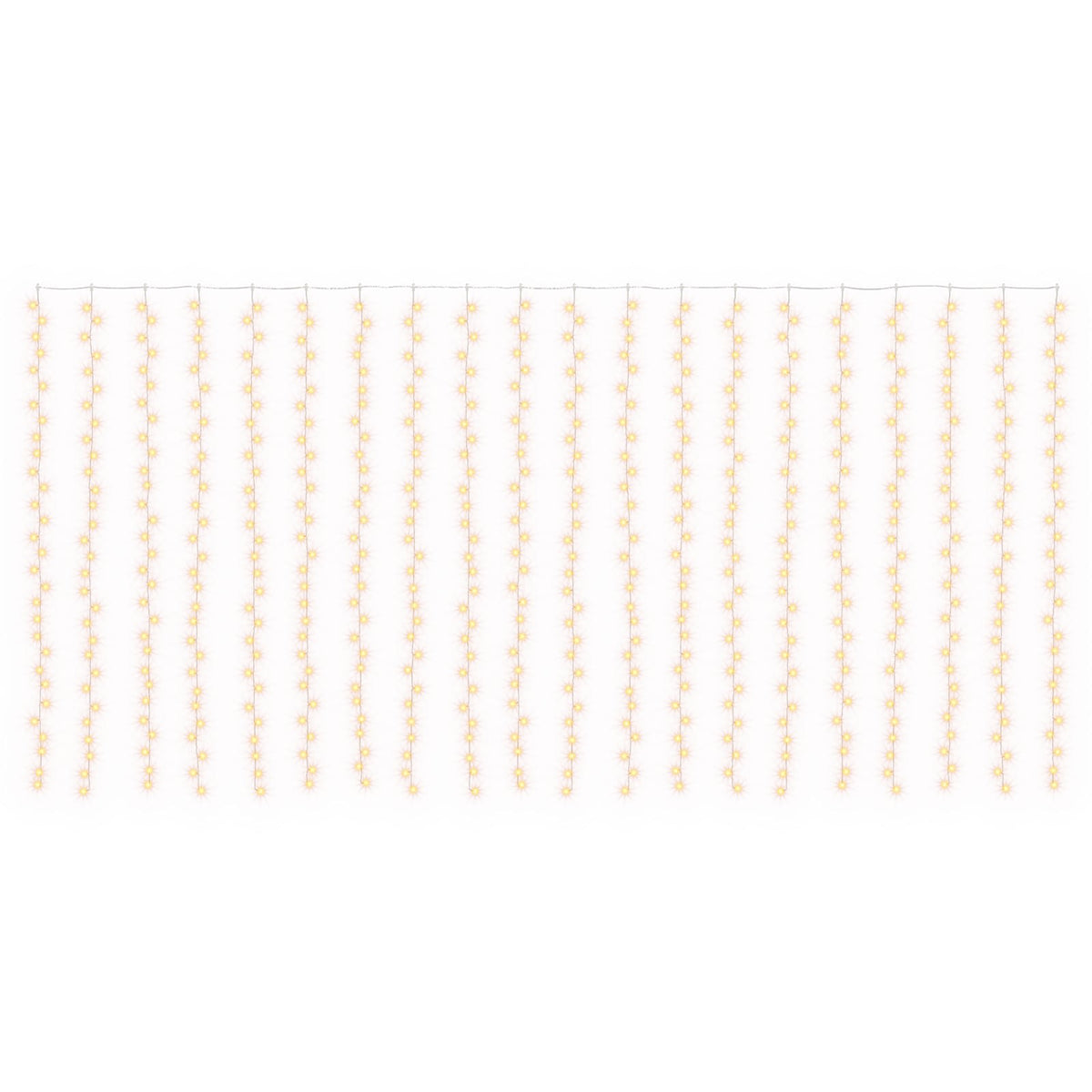 vidaXL Curtain Lights 600 LEDs Warm White 600 x 300 cm