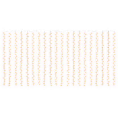 vidaXL Curtain Lights 600 LEDs Warm White 600 x 300 cm