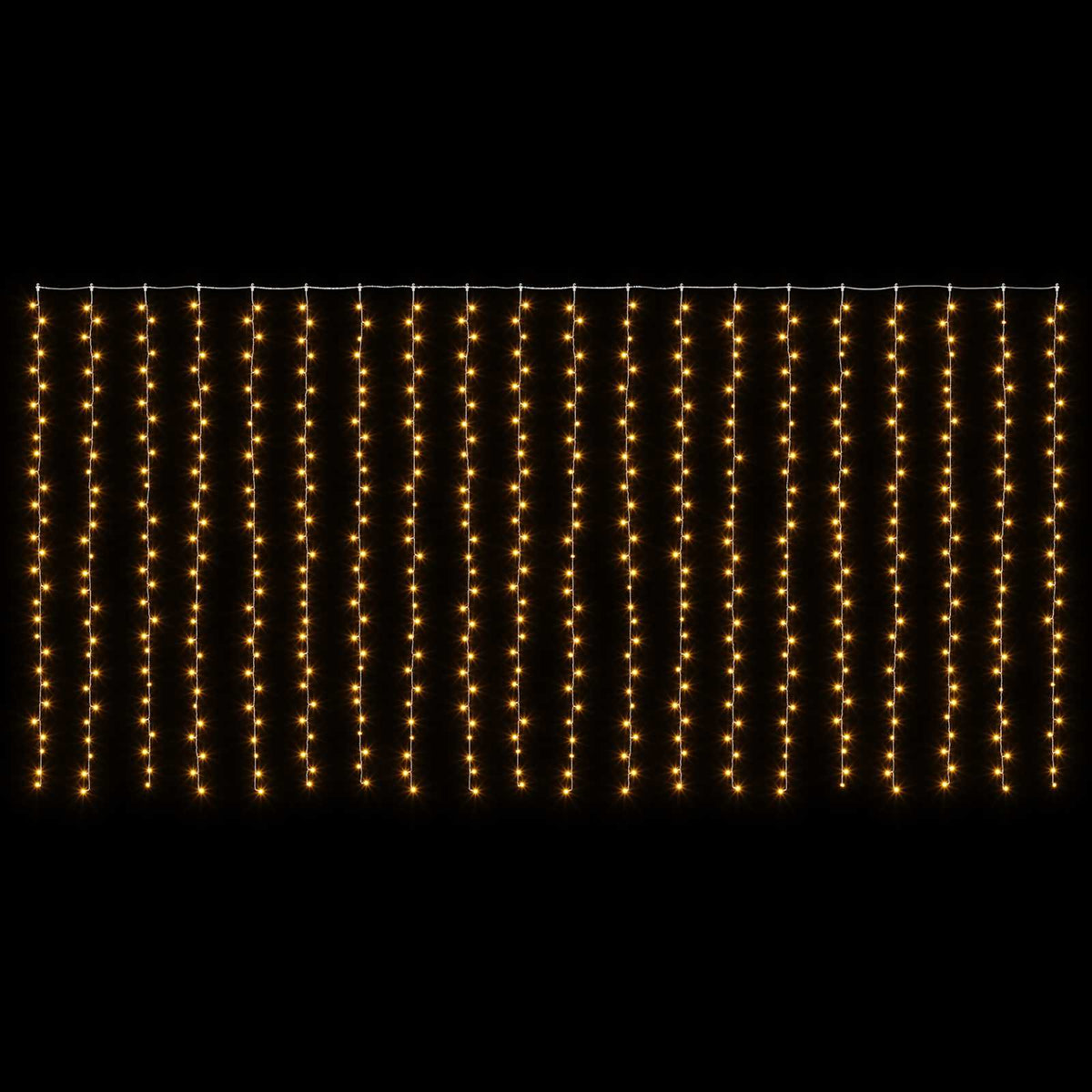 vidaXL Curtain Lights 600 LEDs Warm White 600 x 300 cm