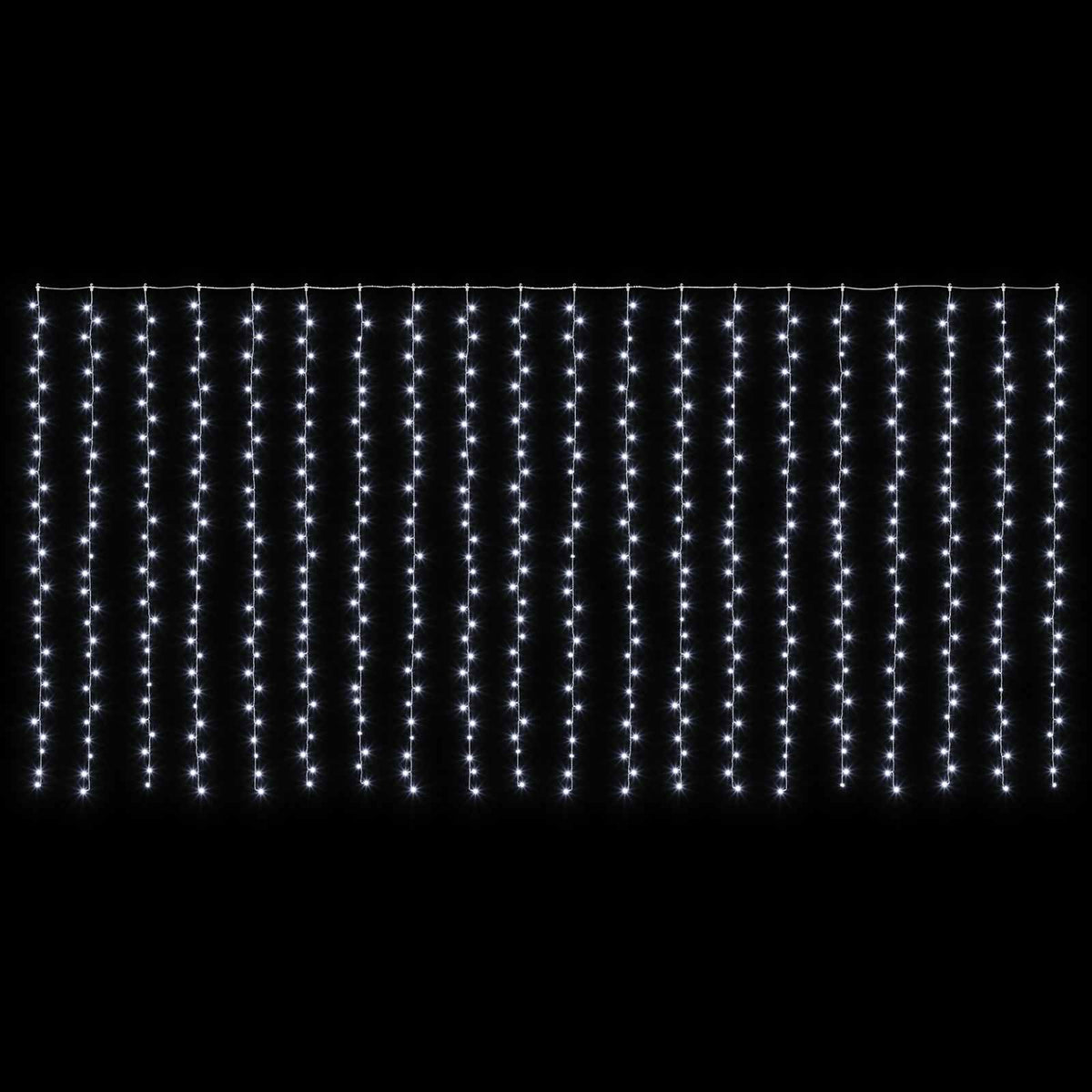 vidaXL Curtain Lights 600 LEDs Cold White 600 x 300 cm