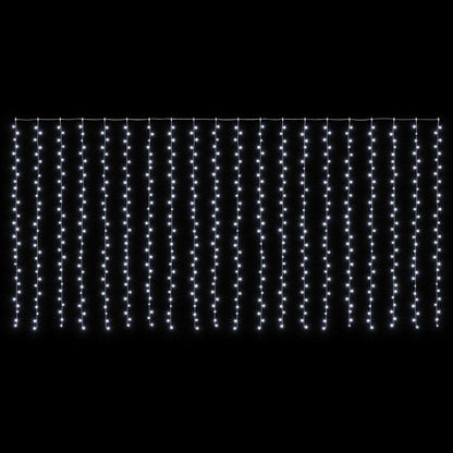vidaXL Curtain Lights 600 LEDs Cold White 600 x 300 cm
