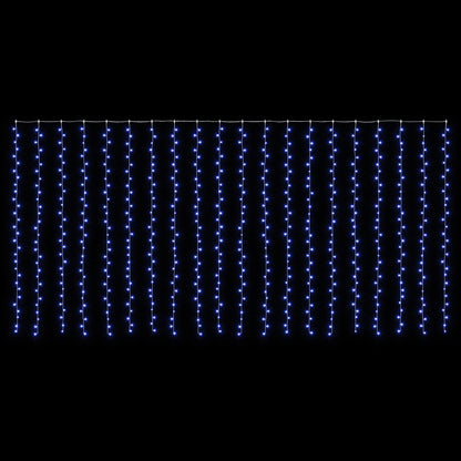 vidaXL Curtain Lights 600 LEDs Blue 600 x 300 cm