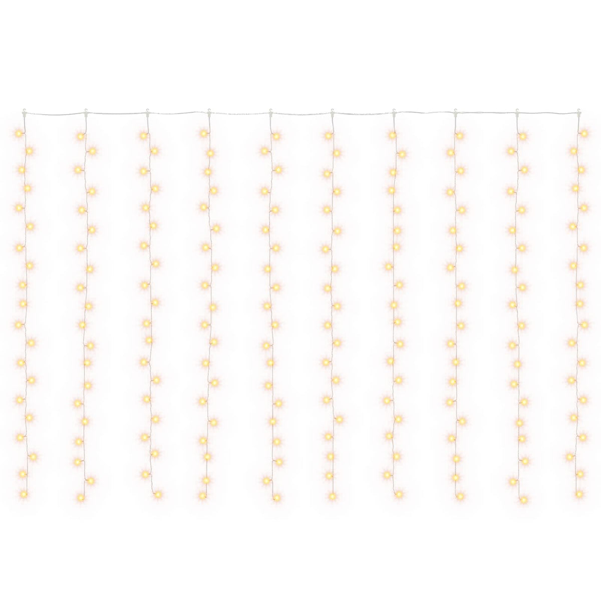 vidaXL Curtain Lights 200 LEDs Warm White 300 x 200 cm