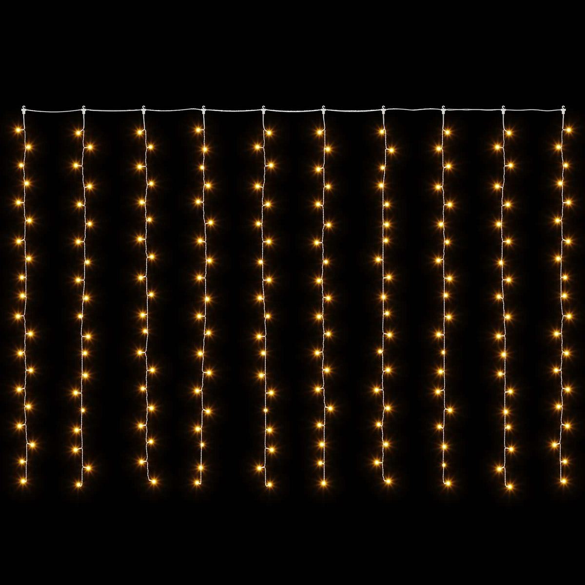vidaXL Curtain Lights 200 LEDs Warm White 300 x 200 cm