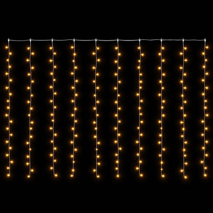vidaXL Curtain Lights 200 LEDs Warm White 300 x 200 cm