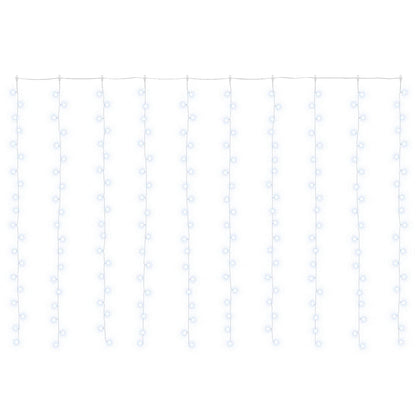 vidaXL Curtain Lights 200 LEDs Cold White 300 x 200 cm