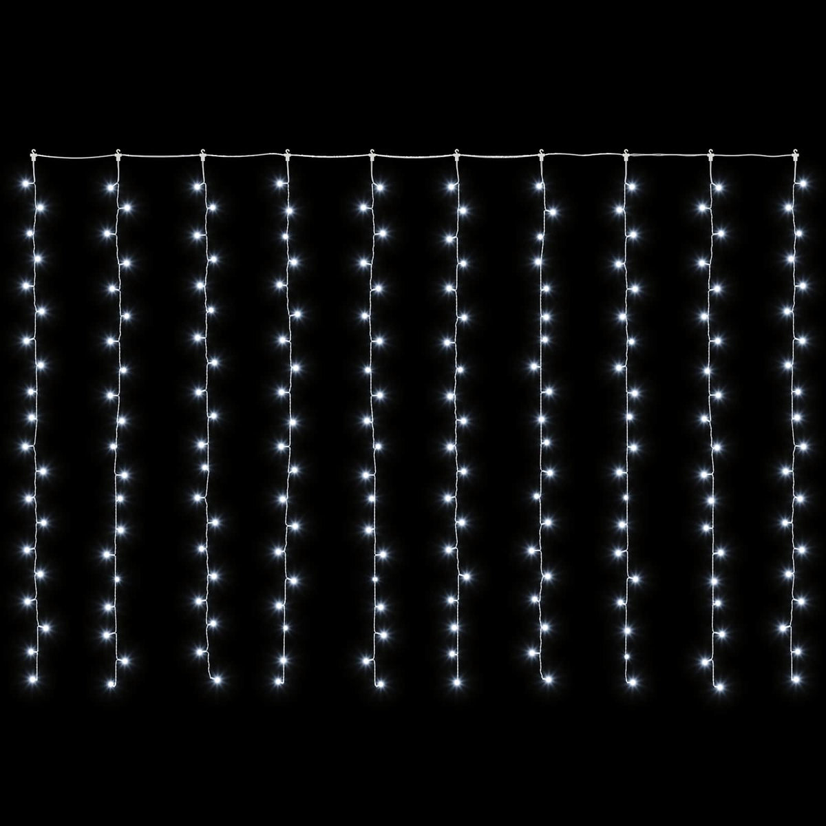 vidaXL Curtain Lights 200 LEDs Cold White 300 x 200 cm
