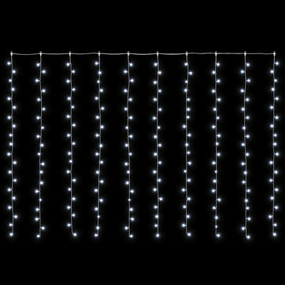 vidaXL Curtain Lights 200 LEDs Cold White 300 x 200 cm