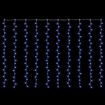 vidaXL Curtain Lights 200 LEDs Blue 300 x 200 cm