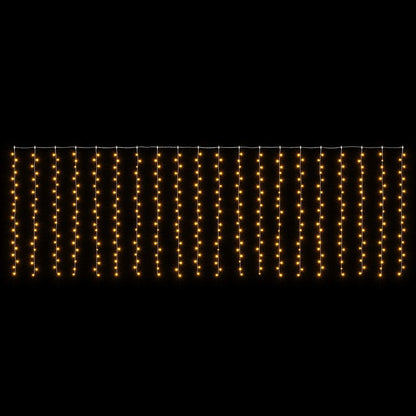 vidaXL Curtain Lights 400 LEDs Warm White 600 x 200 cm