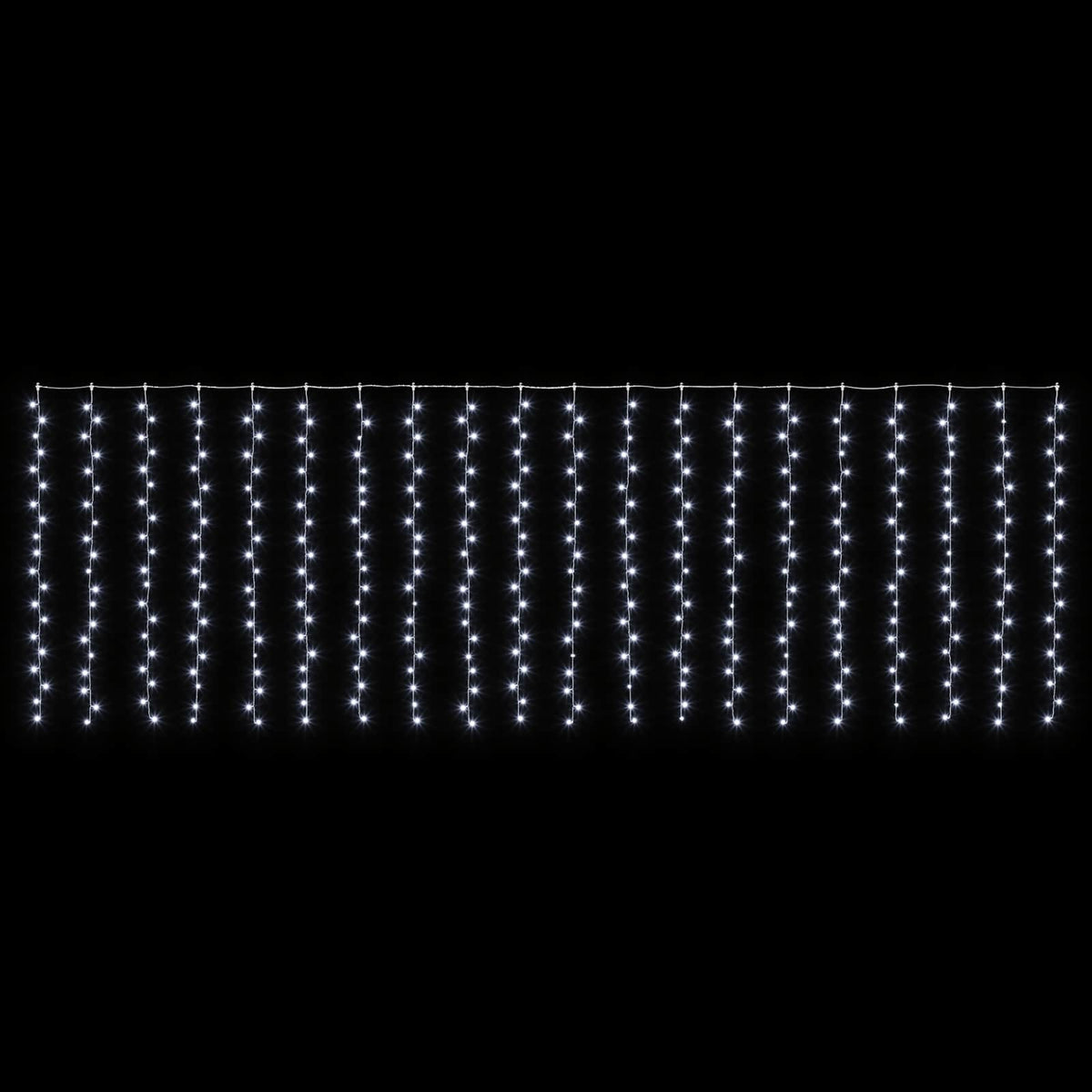 vidaXL Curtain Lights 400 LEDs Cold White 600 x 200 cm