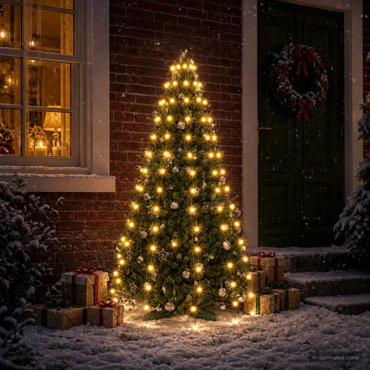 vidaXL Christmas Tree Lights 150 LEDs Warm White 150 cm