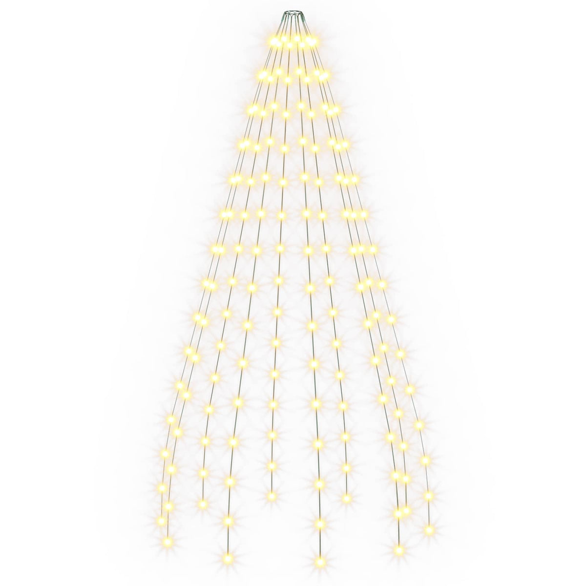 vidaXL Christmas Tree Lights 150 LEDs Warm White 150 cm