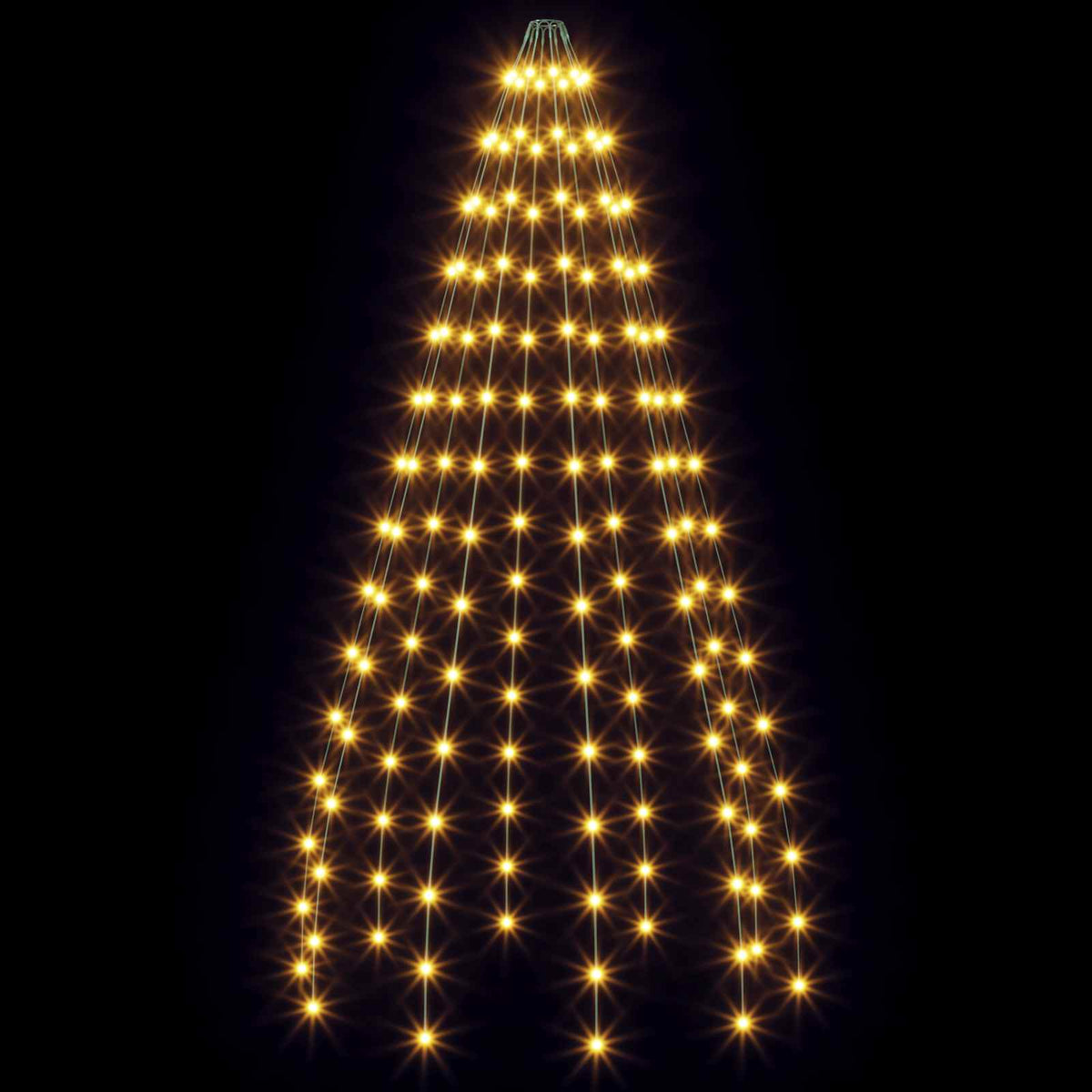 vidaXL Christmas Tree Lights 150 LEDs Warm White 150 cm