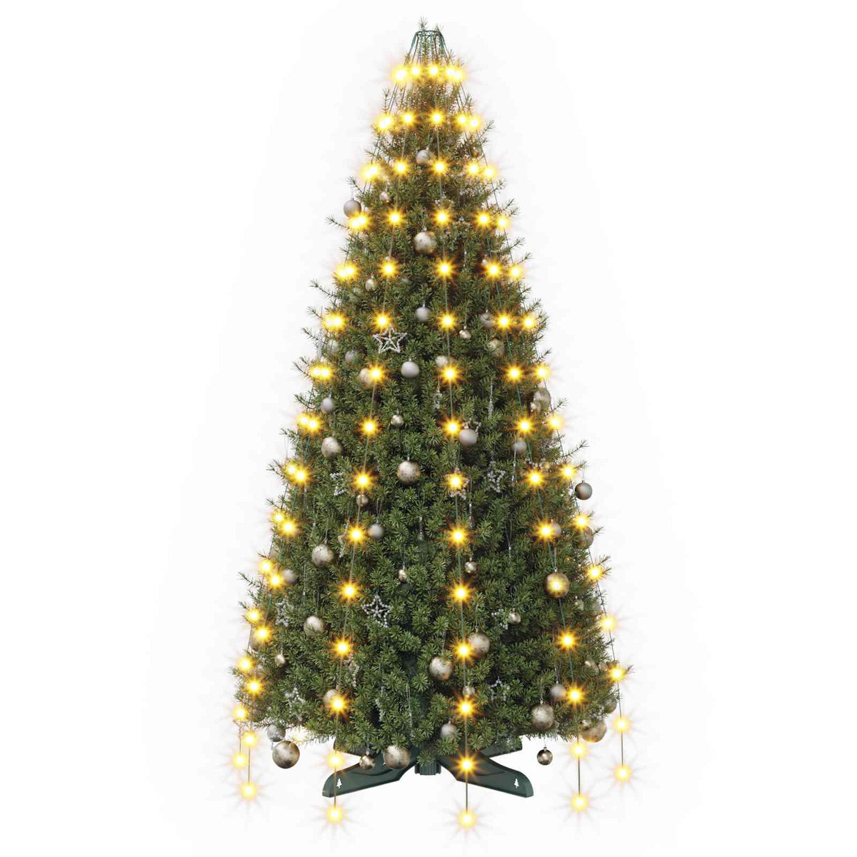 vidaXL Christmas Tree Lights 150 LEDs Warm White 150 cm