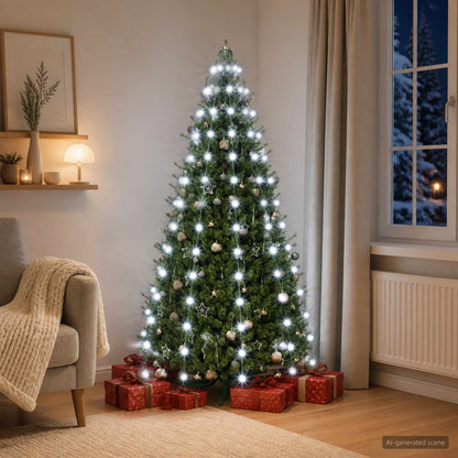 vidaXL Christmas Tree Lights 150 LEDs Cold White 150 cm