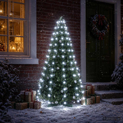 vidaXL Christmas Tree Lights 150 LEDs Cold White 150 cm